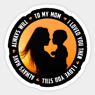 Mother and Son Sticker